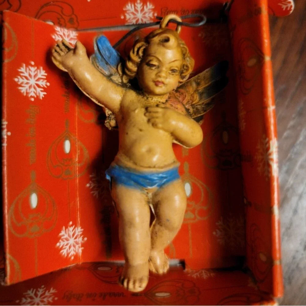 Vintage Musical Cherub Angel Ornaments Set of 17 Baroque Style